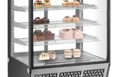 Preču vitrīna ledusskapis 145 litri 3 plaukti Nerūsējošais tērauds | Adexa CW145