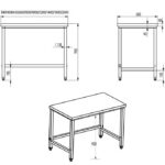 Komerciālais darba galds Nerūsējošais tērauds Bez apakšējā plaukta 300x600x965mm | Adexa DW3060WO - Image 2