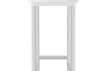 Komerciālais darba galds Nerūsējošais tērauds Bez apakšējā plaukta Atgrieztā mala 300x600x965mm | Adexa DW3060