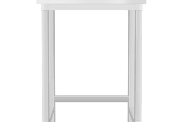 Komerciālais darba galds Nerūsējošais tērauds Bez apakšējā plaukta Aizmugures mala 450x700x965mm | Adexa DW4570