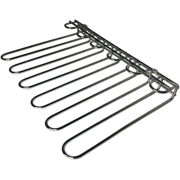 Vīna glāžu turētājs melns griestu stiprinājums Garums 450 mm 20 vīna glāzes | Adexa WGR5B