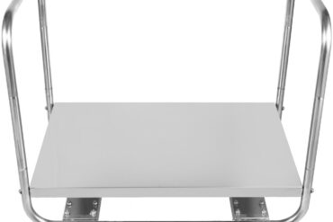 Komercijas divu rokturu platformas ratiņi nerūsējošā tērauda 600x500x750mm | Adexa WHDT6050