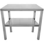 Komerciālā virtuves platforma 2 līmeņi Nerūsējošais tērauds 600x335x700mm | Adexa WHES603470 - Image 2