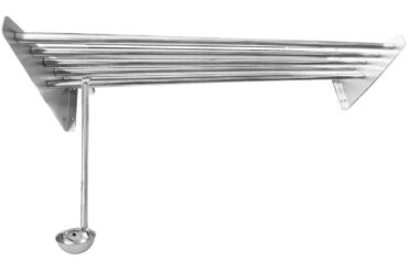 Cauruļveida Sienas plaukts Nerūsējošs tērauds 1200x320x140mm | Adexa WHRT120