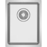 Augstākās kvalitātes vienas bļodas izlietne 340x440x200mm virsmā uzstādāma Nerūsējošais tērauds | Adexa SB203040 - Image 2