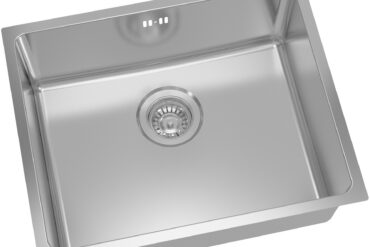 Augstākās kvalitātes viena nodalījuma izlietne 540x440x200mm virsmas montāža no nerūsējošā tērauda | Adexa SB205040