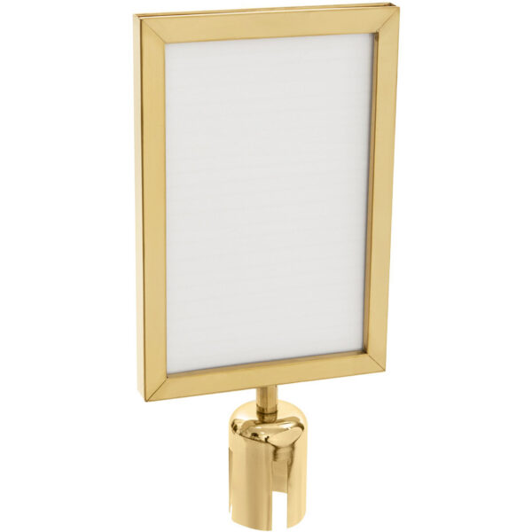 Zelta stacionāra zīmes rāmis A4 formātā | Adexa A009G