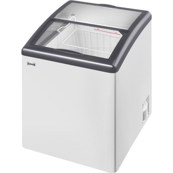 Tirdzniecības displejs Saldējuma saldētava Izliektas bīdāmas stikla durvis 158 litri | Adexa SCSD158A