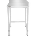 Rūpnieciska nerūsējošā tērauda labās puses darba galds 600x600x965mm | Adexa DWL6060R - Image 4