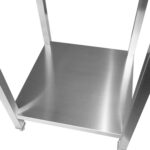 Komercijas nerūsējošā tērauda sānu darba galds 700x700x900mm | Adexa DWTL7070LR - Image 5