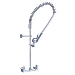 Sienas montējams priekšskalošanas smidzinātājs ar dubulto ieplūdi, augstums 955mm, nerūsējošais tērauds | Adexa EQ2802A