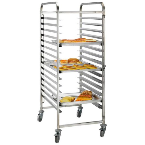 Plaukts/Paliktnis/Veļļtika Nerūsējošais tērauds Maizes ceptuve 600x400mm 2x15 līmeņi | Adexa RT6430