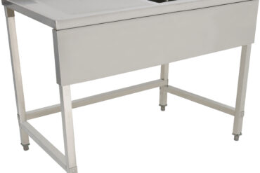 Komerciālais izlietne Nerūsējošais tērauds 1200x700x900mm 1 bļoda pa labi Aizmugures aizsargs 50mm | Adexa DSE1270R