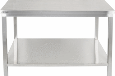 Darba galds ar apakšplauktu 304 nerūsējošais tērauds Piemērots ārā 1200x600x900mm | Adexa Elite ET260120