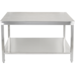 Darba galds ar apakšplauktu 304 nerūsējošais tērauds Piemērots ārpus telpām 1500x600x900mm | Adexa Elite ET260150