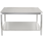 Premium Darba galds ar apakšplauktu 304 nerūsējošais tērauds Piemērots izmantošanai ārpus telpām 1600x600x900mm | Adexa Elite ET260160