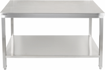 Premium Darba galds ar apakšplauktu 304 nerūsējošais tērauds Piemērots izmantošanai ārpus telpām 1600x600x900mm | Adexa Elite ET260160