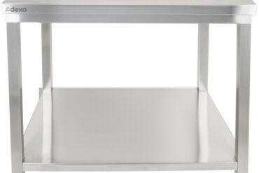 Premium darba galds ar apakšplauktu 304 nerūsējošais tērauds piemērots ārpus telpām 400x600x900mm | Adexa Elite ET26040