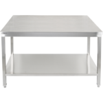 Premium Darba galds ar apakšplauktu 304 Nerūsējošais tērauds Piemērots āra apstākļiem 1600x700x900mm | Adexa Elite ET270160