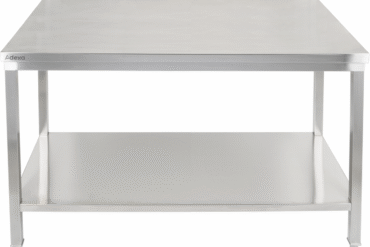 Premium Darba galds ar apakšplauktu 304 Nerūsējošais tērauds Piemērots āra apstākļiem 1600x700x900mm | Adexa Elite ET270160