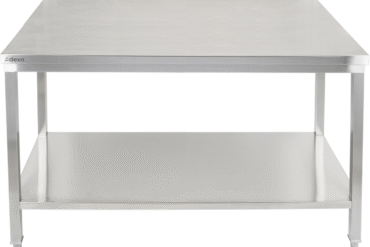Premium darba galds ar apakšējo plauktu 304 nerūsējošais tērauds piemērots āra lietošanai 1800x700x900mm | Adexa Elite ET270180