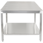 Premium darba galds ar apakšplauktu 304 nerūsējošā tērauda piemērots lietošanai āra apstākļos 800x700x900mm | Adexa Elite ET27080