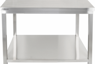 Premium darba galds ar apakšplauktu 304 nerūsējošā tērauda piemērots lietošanai āra apstākļos 800x700x900mm | Adexa Elite ET27080