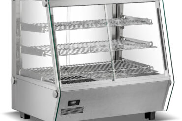 3 līmeņu apsildāmais vitrīna priekšējās un aizmugurējās durvis 120 litri galda virsma | Adexa HW1201