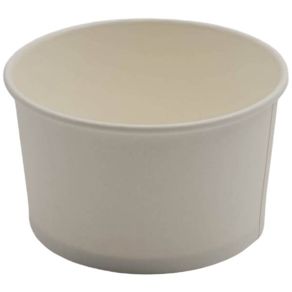 1000 gab Kompostējamās Sienas Saldējuma Kausiņi 7oz/207ml Baltā Krāsā | Adexa ICC7W