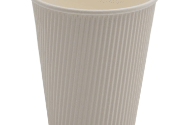 500 gab Kompostējami kafijas krūzītes Viena siena 12oz/355ml Balts | Adexa PCRW12W