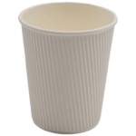 500 gab Kompostējamas kafijas tases Vienas sienas 8oz/237ml Balta | Adexa PCRW8W