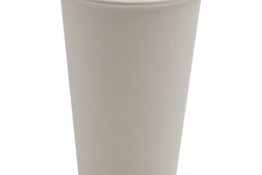 1000 gab Kompostējami Kafijas Krūzītes Viena siena 16oz/437ml Balts | Adexa PCSW16W