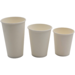 1000 gab Kompostējami Kafijas Krūzītes Viena siena 16oz/437ml Balts | Adexa PCSW16W - Image 2