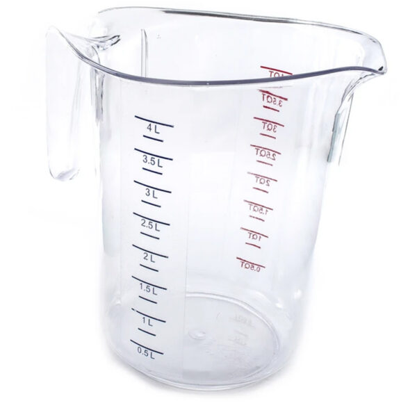 Polikarbonāta mērkrūze 4 litri Smagi izgatavota | Adexa QY0311005
