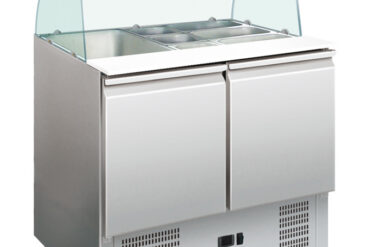 Saladette Stikla virsma 900x700x1350 mm 2 durvis | Adexa THS900CG