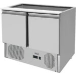 Saladette Stikla virsma 900x700x1350 mm 2 durvis | Adexa THS900CG - Image 4