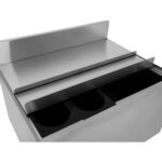 Komerciāls ledus tvertne ar divām plastmasas paplātēm un vāku Nerūsējošais tērauds 30 litri | Adexa CIBT1924 - Image 7