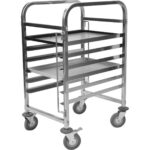 Pan Trolley 6x600x400mm paplātes Nerūsējošais tērauds 470x620x970mm Slāņu attālums 80mm | Adexa RT6406