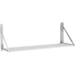 Cauruļu stila saliekama sienas plaukts no nerūsējošā tērauda 1000x300x270mm | Adexa 331003