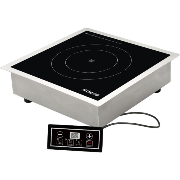 Indukcijas plīts iebūvējamā un brīvi stāvošā 350x350x110mm 3.5kW | Adexa C01D