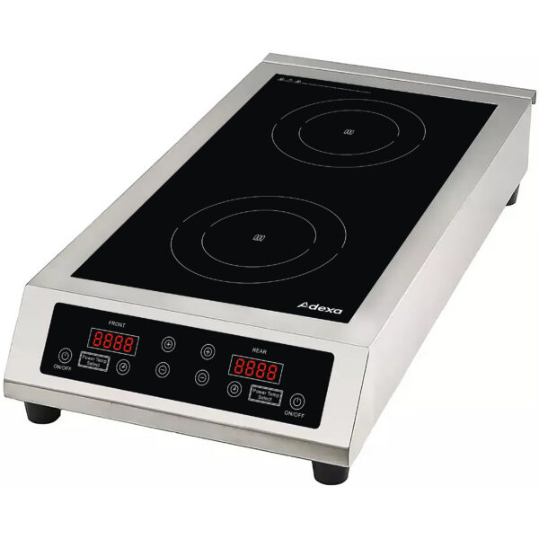 Dubultā komerciālā indukcijas plīts 2 x 3,5 kW | Adexa CX008