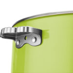 Pasniegšanas un sildīšanas katls ar stikla vāku un keramikas ieliktni Trīsslāņu krāsots pārklājums ⌀320x120mm Zaļš | Adexa E0912010M - Image 3