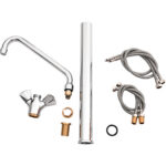 Augstais klāja stiprinājuma izlietnes jaucējkrāns 500 mm | Adexa HBF500 - Image 5