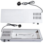 Komerciāla apsildāma virtuves pāreja ar 2 līmeņiem, nerūsējošais tērauds 900x335x700mm | Adexa WHESP903470 - Image 4