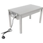 Komerciāla apsildāma virtuves pāreja 1 līmenis Nerūsējošais tērauds 900x335x350mm | Adexa WHESP903435 - Image 2