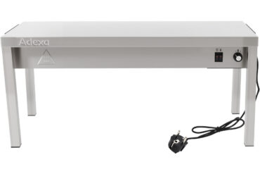 Komerciālais apsildāmais virtuves portāls 1 līmenis Nerūsējošais tērauds 1500x335x350mm | Adexa WHESP1503435