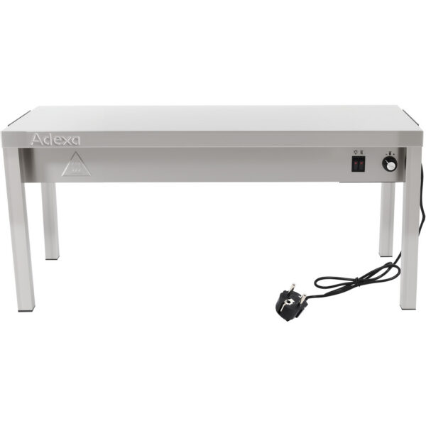 Komerciālais apsildāmais virtuves portāls 1 līmenis Nerūsējošais tērauds 1500x335x350mm | Adexa WHESP1503435