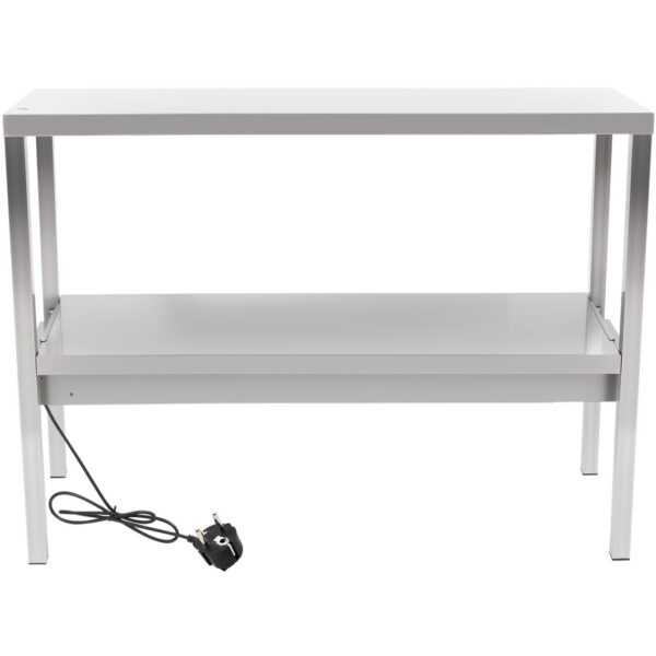 Komerciāla apsildāma virtuves pāreja 2 līmeņi Nerūsējošais tērauds 1500x335x700mm | Adexa WHESP1503470