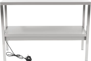 Komerciālais apsildāmais virtuves statīvs 2 līmeņi Nerūsējošais tērauds 1800x335x700mm | Adexa WHESP1803470