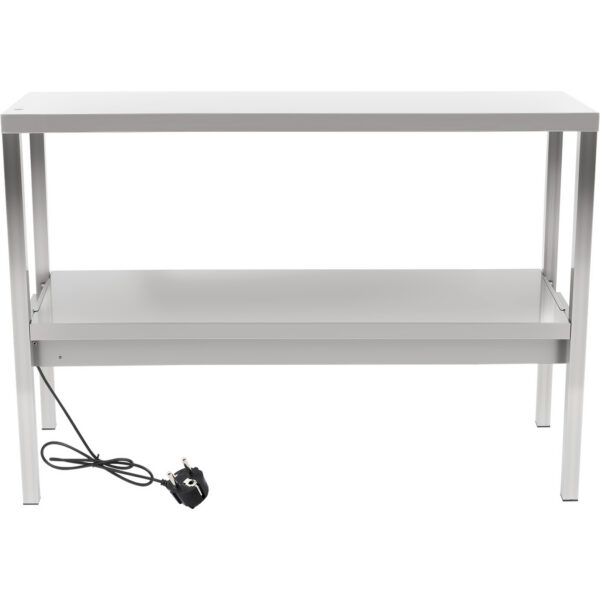 Komerciālais apsildāmais virtuves statīvs 2 līmeņi Nerūsējošais tērauds 1800x335x700mm | Adexa WHESP1803470